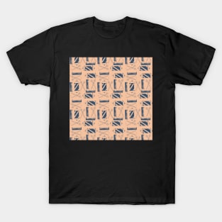 Blue and Pink Barber Pattern T-Shirt